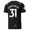 Officiële Voetbalshirt Doelman Manchester City Ederson 31 Thuis 2021-22 - Heren